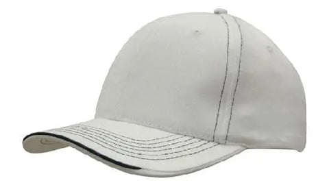 Headwear Cap With Contrast Sts & Sandwich X12 - 4097 - Allsorts Workwear