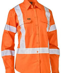 Women's X Taped Biomotion Hi Vis Cool Lightweight Drill Shirt BL6166XT - Allsorts Workwear