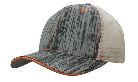Headwear Woodprint Poly Twill Mesh Cap X12 - 4143 - Allsorts Workwear