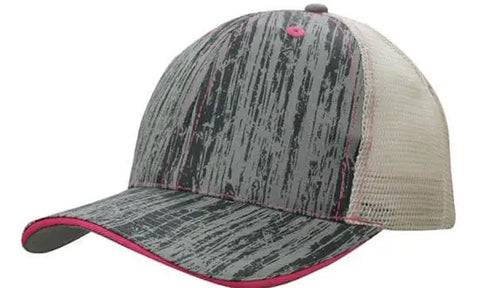 Headwear Woodprint Poly Twill Mesh Cap X12 - 4143 - Allsorts Workwear