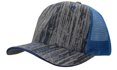 Headwear Woodprint Poly Twill Mesh Cap X12 - 4144 - Allsorts Workwear
