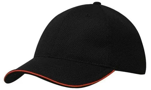 Headwear Double Pique Mesh W/sandwich Cap X12 - 4185 - Allsorts Workwear