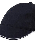 Headwear Double Pique Mesh W/sandwich Cap X12 - 4185 - Allsorts Workwear