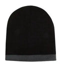 Headwear Acrylic Two Tone Roll Down Beanie X12 - 4188 - Allsorts Workwear