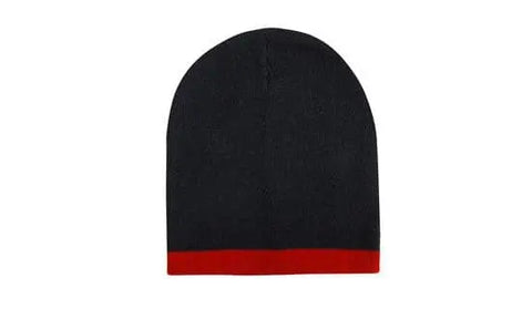 Headwear Acrylic Two Tone Roll Down Beanie X12 - 4188 - Allsorts Workwear