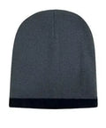 Headwear Acrylic Two Tone Roll Down Beanie X12 - 4188 - Allsorts Workwear