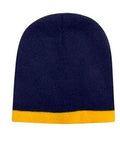 Headwear Acrylic Two Tone Roll Down Beanie X12 - 4188 - Allsorts Workwear