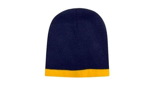 Headwear Acrylic Two Tone Roll Down Beanie X12 - 4188 - Allsorts Workwear
