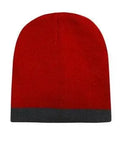 Headwear Acrylic Two Tone Roll Down Beanie X12 - 4188 - Allsorts Workwear