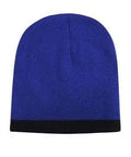 Headwear Acrylic Two Tone Roll Down Beanie X12 - 4188 - Allsorts Workwear
