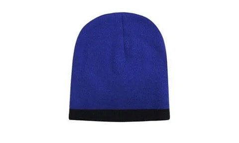 Headwear Acrylic Two Tone Roll Down Beanie X12 - 4188 - Allsorts Workwear