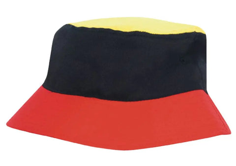 Headwear Tri Colour Breathable P/t Bucket Hat X12 - 4220 - Allsorts Workwear