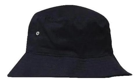 Headwear Bucket Hat With Sandwich Trim Brushed Heavy Sports Twill  *no Sandwich* X12 - Allsorts Workwear