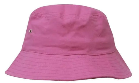 Headwear Bucket Hat With Sandwich Trim Brushed Heavy Sports Twill  *no Sandwich* X12 - Allsorts Workwear
