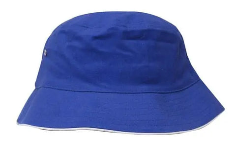 Headwear Bucket Hat With Sandwich Trim Brushed Heavy Sports Twill  *no Sandwich* X12 - Allsorts Workwear