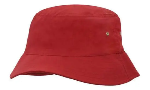 Headwear Bucket Hat With Sandwich Trim Brushed Heavy Sports Twill  *no Sandwich* X12 - Allsorts Workwear