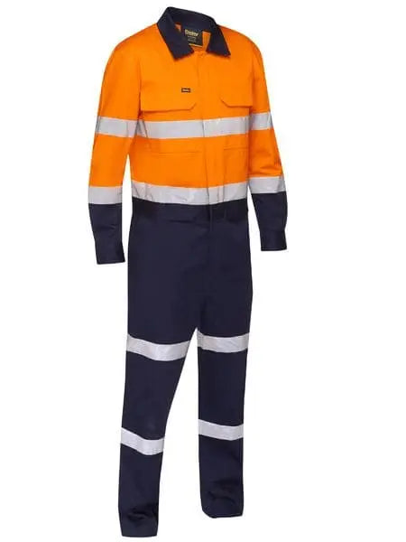 Bisley Taped Hi Vis Work Coverall With Waist Zip Opening BC6066T - Allsorts Workwear