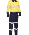 Bisley Taped Hi Vis Work Coverall With Waist Zip Opening BC6066T - Allsorts Workwear