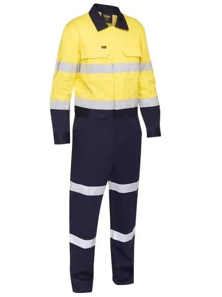 Bisley Taped Hi Vis Work Coverall With Waist Zip Opening BC6066T - Allsorts Workwear