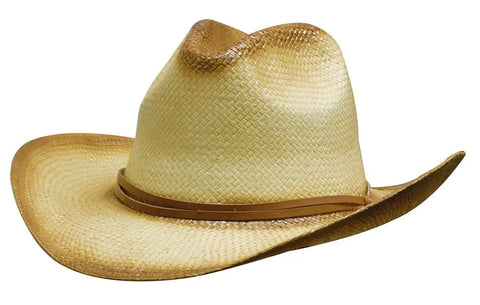Headwear Sprayed Cowboy Hat Leather Band X12 - S4282 - Allsorts Workwear