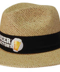 Headwear Paper Straw Hat With Material Under The Brim X12 - S4285 - Allsorts Workwear