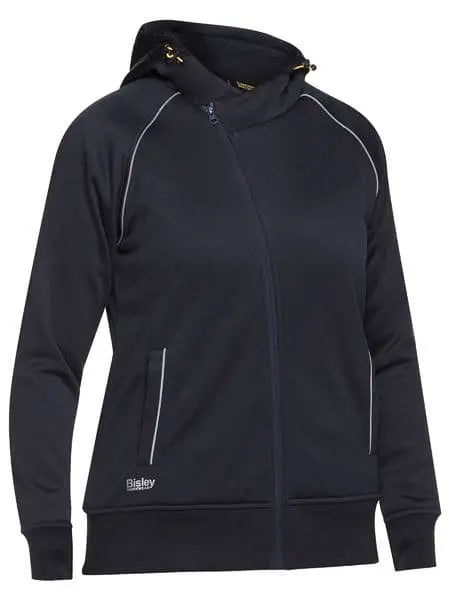 Bisley Women's Fleece Zip Front Hoodie With Sherpa Lining BKL6925 - Allsorts Workwear