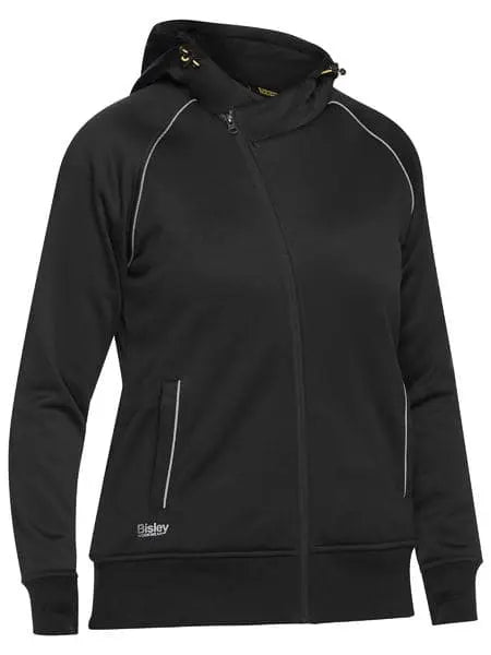 Bisley Women's Fleece Zip Front Hoodie With Sherpa Lining BKL6925 - Allsorts Workwear