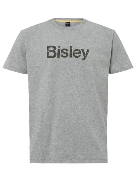 Bisley Cotton Logo Tee BKT064 Work Wear Bisley Workwear GREY MARLE (BGGY) S 