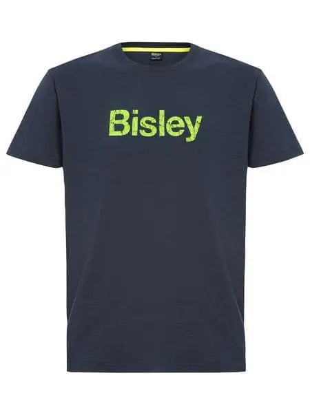 Bisley Cotton Logo Tee BKT064 Work Wear Bisley Workwear NAVY (BPCT) S 