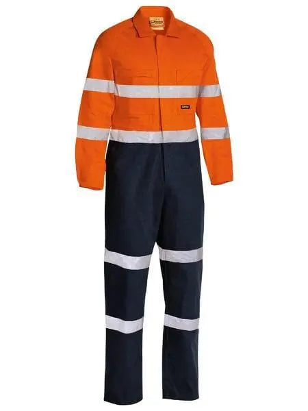 Bisley Taped Hi Vis Drill Coverall BC6357T - Allsorts Workwear