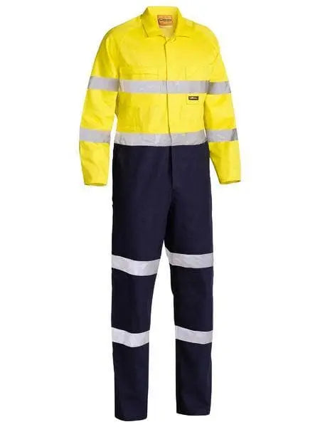 Bisley Taped Hi Vis Drill Coverall BC6357T - Allsorts Workwear