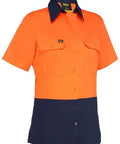 Bisley Women's Cool Lightweight Hi Vis Drill Shirt BL1895 - Allsorts Workwear