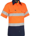 Bisley Women's Taped Cool Lightweight Hi Vis Drill Shirt BL1896 - Allsorts Workwear