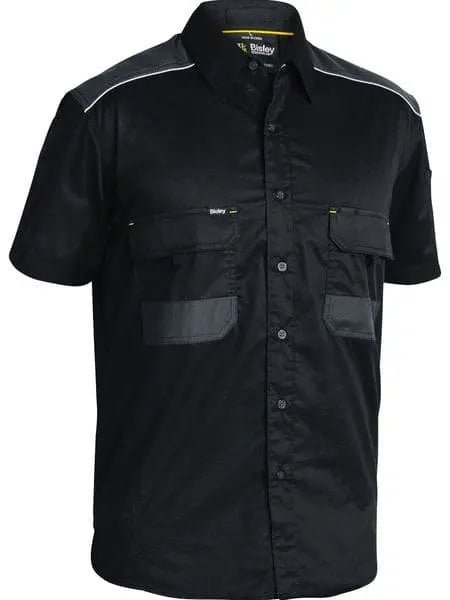 Bisley Workwear Flex & Move™ Mechanical Stretch Shirt Short Sleeve BS1133 - Allsorts Workwear