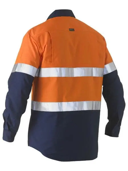 Taped Two Tone Hi Vis Recycled Drill Shirt BS6996T - Allsorts Workwear