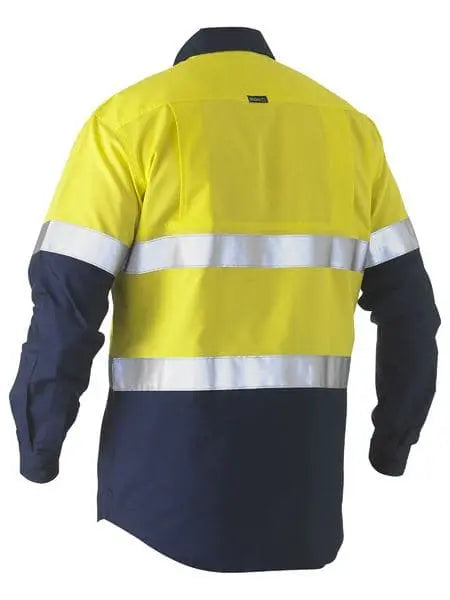Taped Two Tone Hi Vis Recycled Drill Shirt BS6996T - Allsorts Workwear