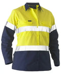 Women's Taped Two Tone Hi Vis Recycled Drill Shirt BL6996T - Allsorts Workwear