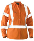 Women's X Taped Hi Vis Recycled Drill Shirt BL6266XT Metro Workwear.