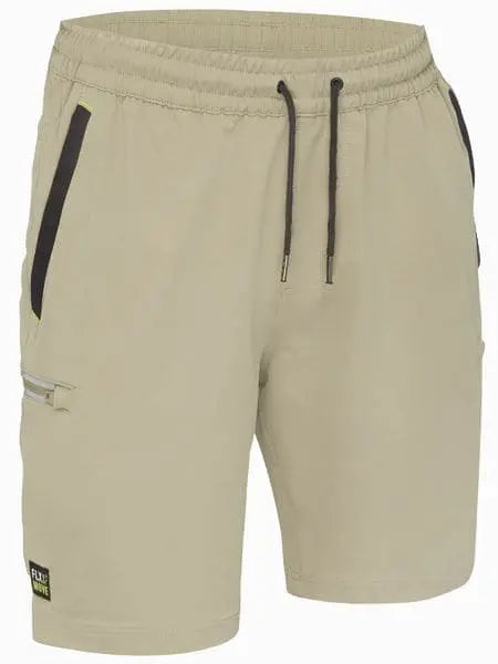 Bisley Flex & Move 4 Way Stretch Elastic Waist Cargo Shorts BSHC1333 - Allsorts Workwear