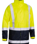 Bisley Taped Hi Vis Recycled Rain Shell Jacket BJ6766T - Allsorts Workwear