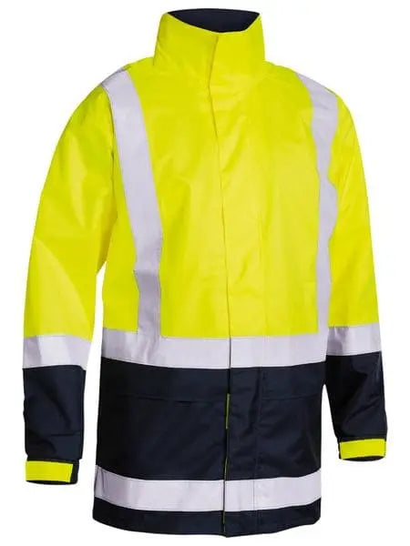 Bisley Taped Hi Vis Recycled Rain Shell Jacket BJ6766T - Allsorts Workwear