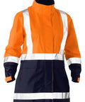 Bisley Women's Taped Hi Vis Recycled Rain Shell Jacket BJL6766T - Allsorts Workwear