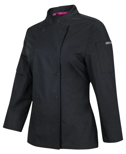 Jb's Women’s Long Sleeve Button Chef Jacket 5CJL1 Metro Workwear.