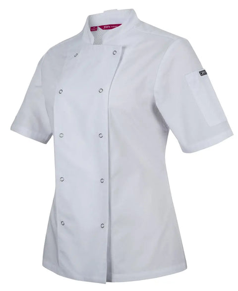 Jb's Women’s Short Sleeve Button Chef Jacket 5CJS1 - Allsorts Workwear