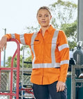 Bisley Apex 185 Women's X-Taped Hi Vis FR Vented Shirt BL8439XT - Flash Uniforms 