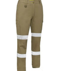 Bisley Women's Stretch Taped Cotton Cargo Work Pants BPLC6008T - Allsorts Workwear