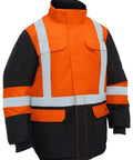 Bisley H Taped Hi Vis Freezer Hooded Jacket BJ6454HT - Allsorts Workwear