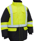 Bisley H Taped Hi Vis Freezer Hooded Jacket BJ6454HT - Allsorts Workwear