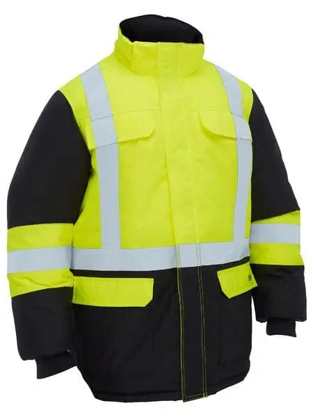 Bisley H Taped Hi Vis Freezer Hooded Jacket BJ6454HT - Allsorts Workwear