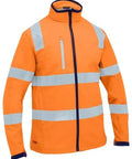 Bisley Taped Hi Vis Softshell Jacket BJ6058T - Allsorts Workwear